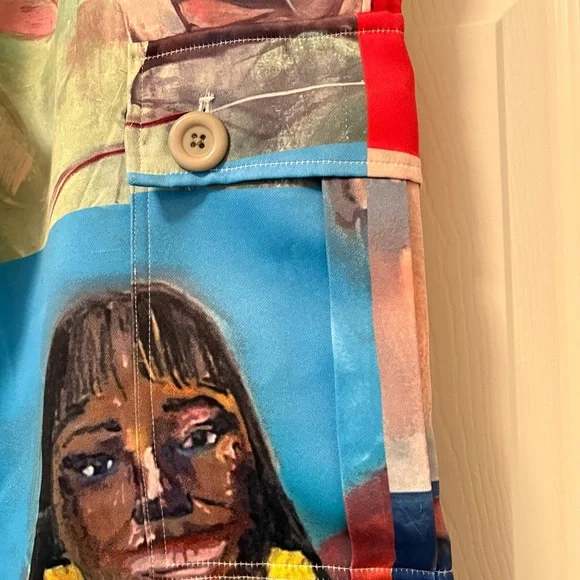 RARE KidSuper “Breathing Life into the Inanimate” Print Silky Cargo Pants - Picture 9 of 16